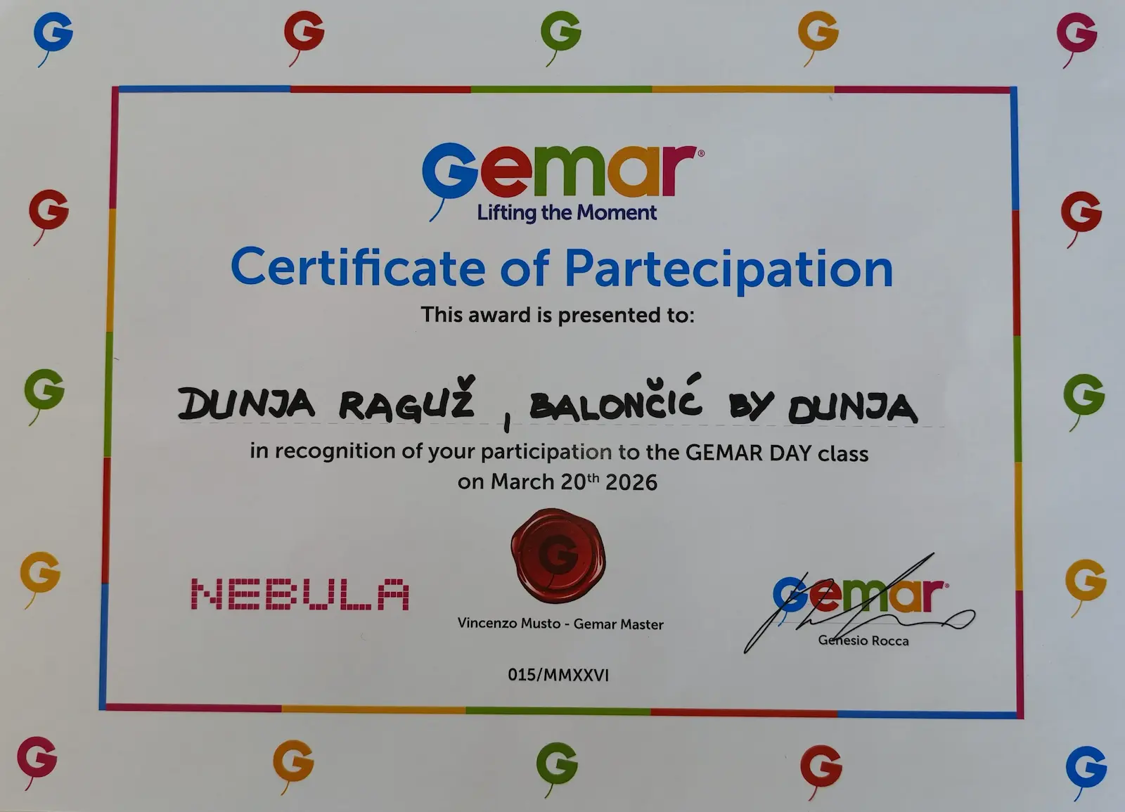 Gemar certifikat